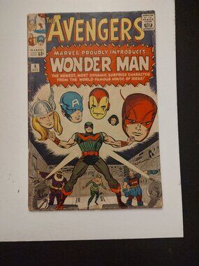 AVENGERS # 9 FIRST WONDER MAN Cover Pencils by Jack Kirby Inks by Chic Stone